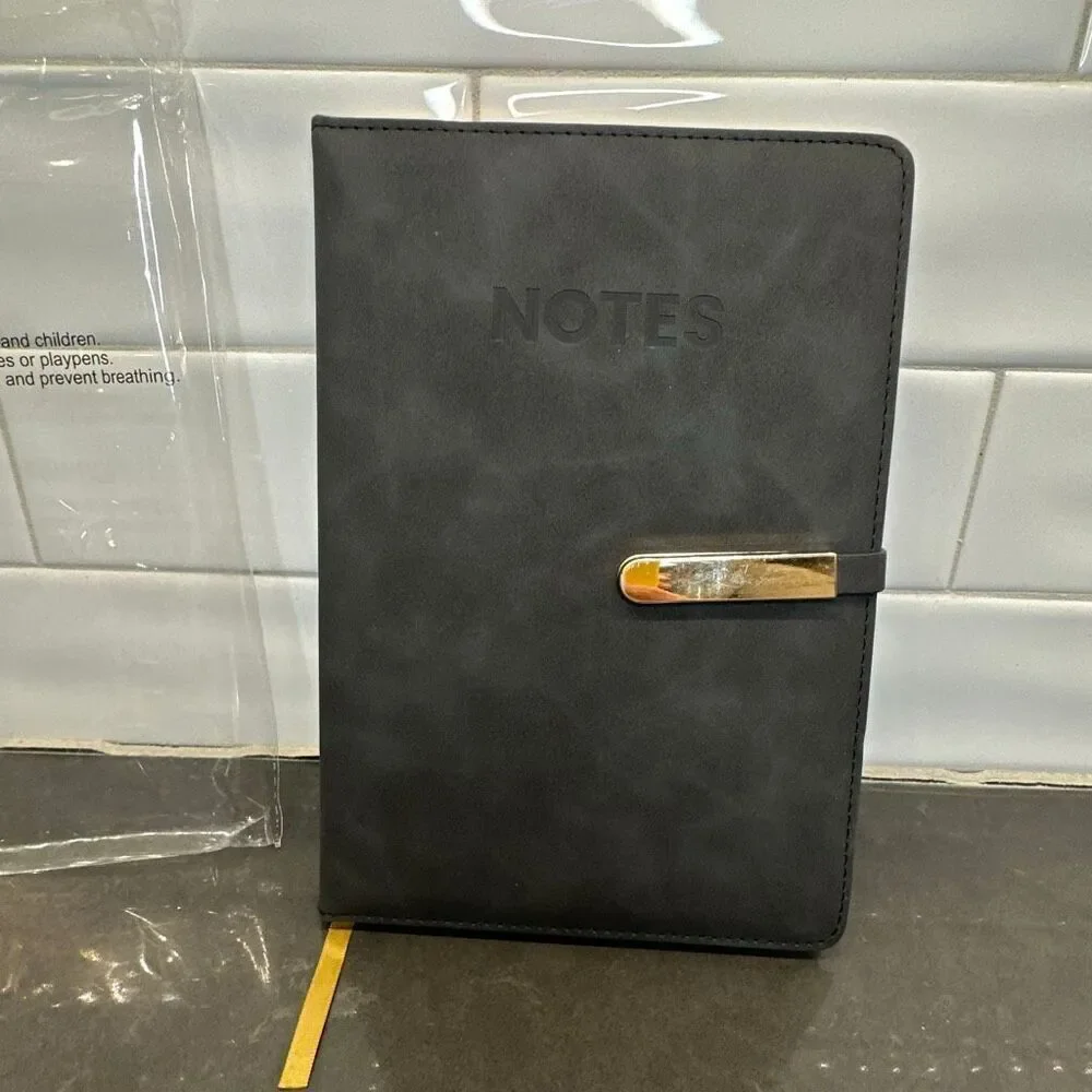 Faux Leather Padded Notebook-NWOT
